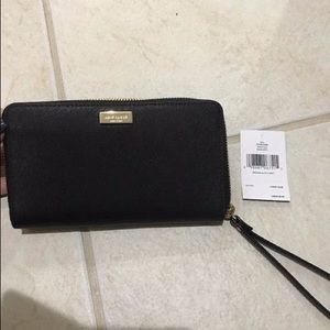 KATE SPADE  Saffiano Leather Black Wallet NWT