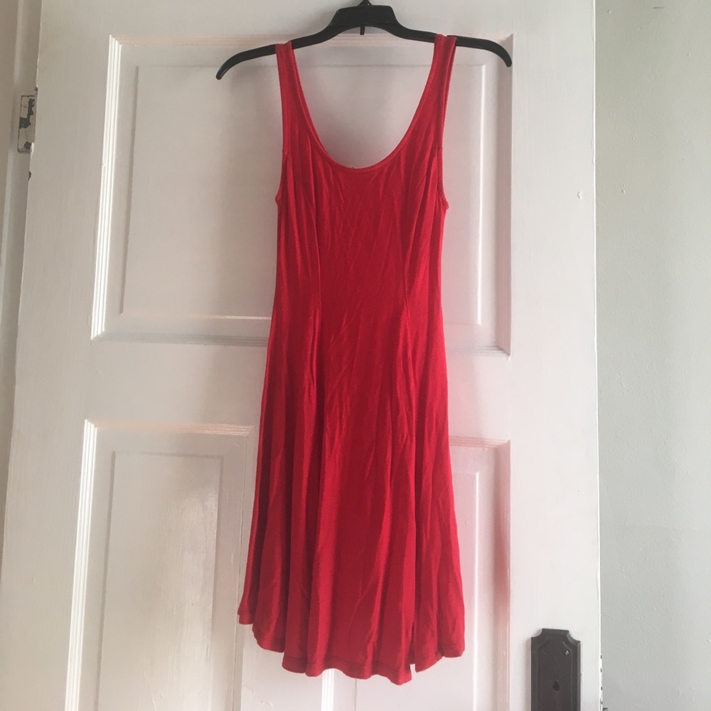 Red T-shirt Dress