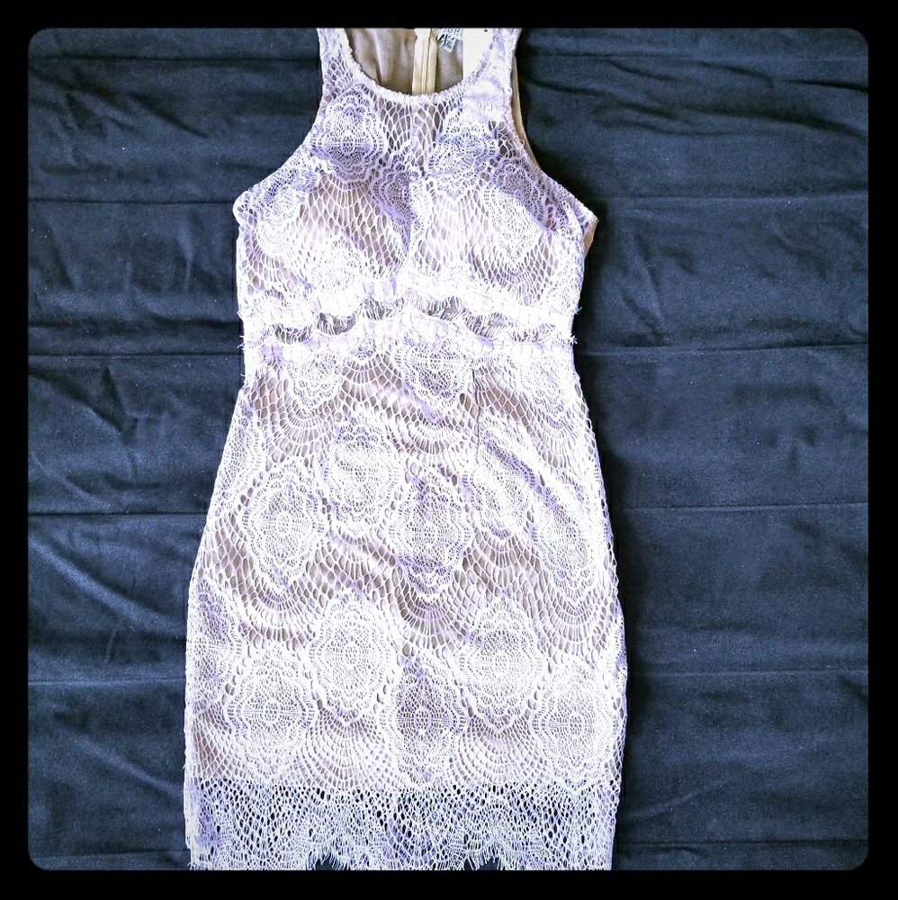 Beautiful, new lavender (light purple) lace dress