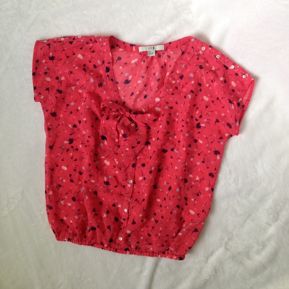 Forever 21 minimal floral top