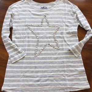 J CREW girl's top so cute. EUC. Size 14