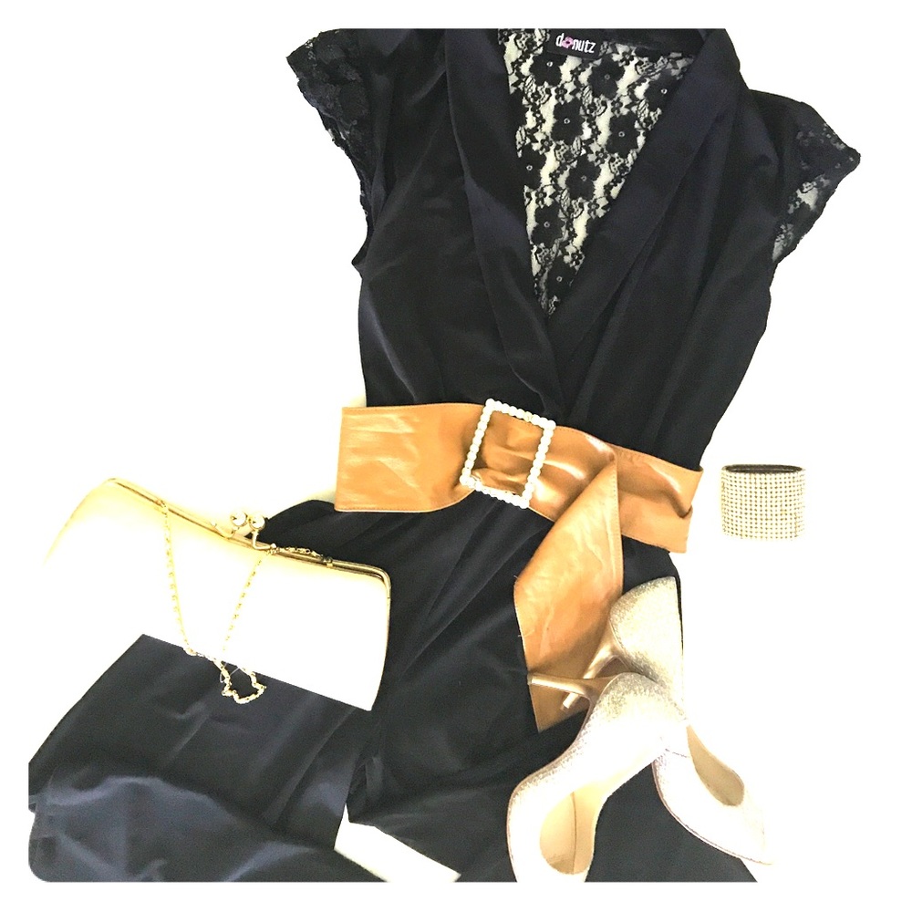 Black pant romper -PARTY!!!