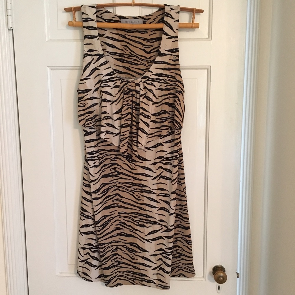 Anne Klein 2 animal print tank/sleeveless dress