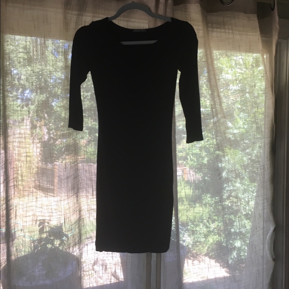 Stretchy little black dress