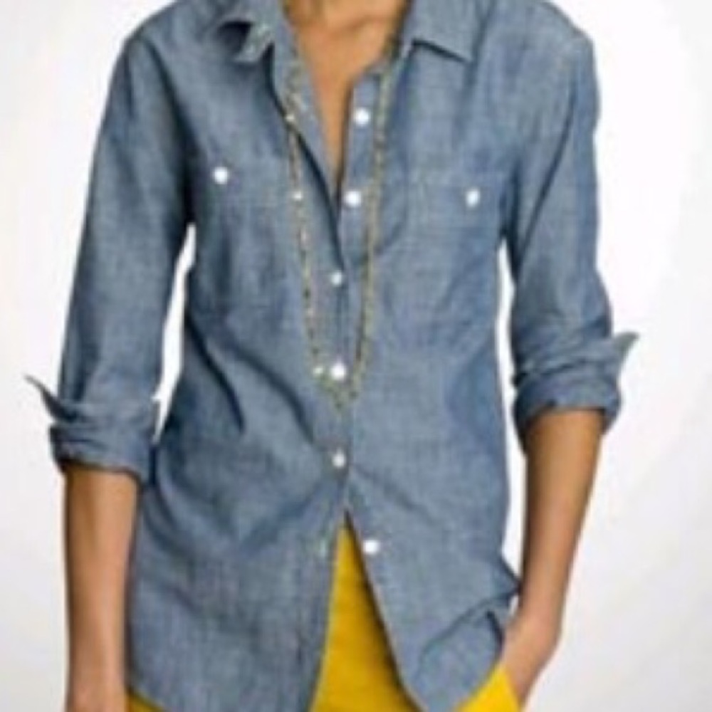 JCrew Chambray Perfect Shirt