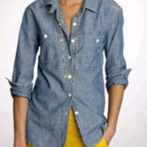 JCrew Chambray Perfect Shirt