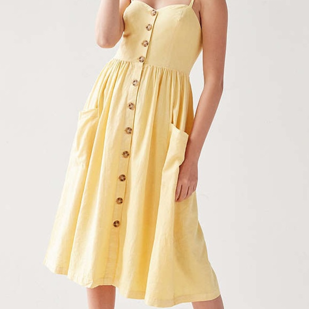 Cooperative Emilia linen midi dress