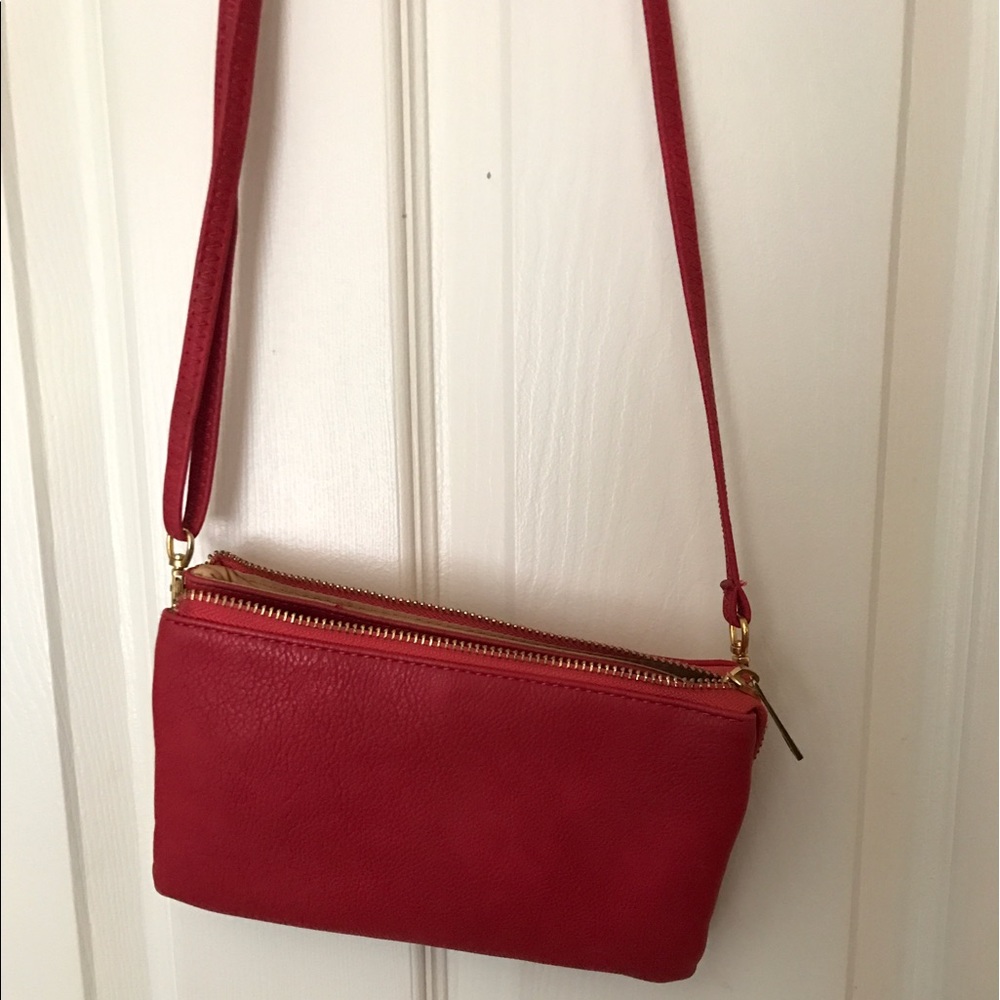 Crossbody Red Accent Purse