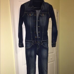 denim jumpsuit