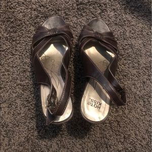 Brown Hot Kiss heels