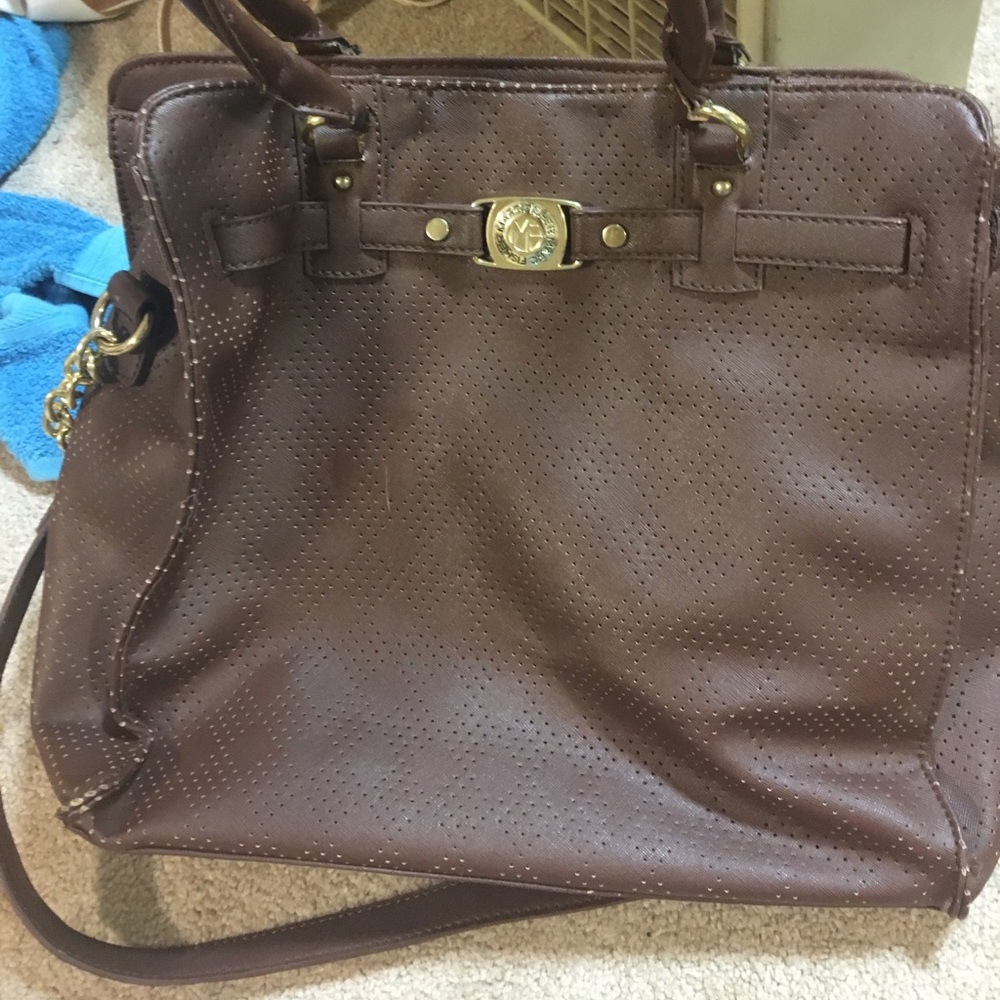 Brown And Gold Sachel