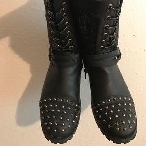 Shoes - bling biker boots Shoes - bling biker boots