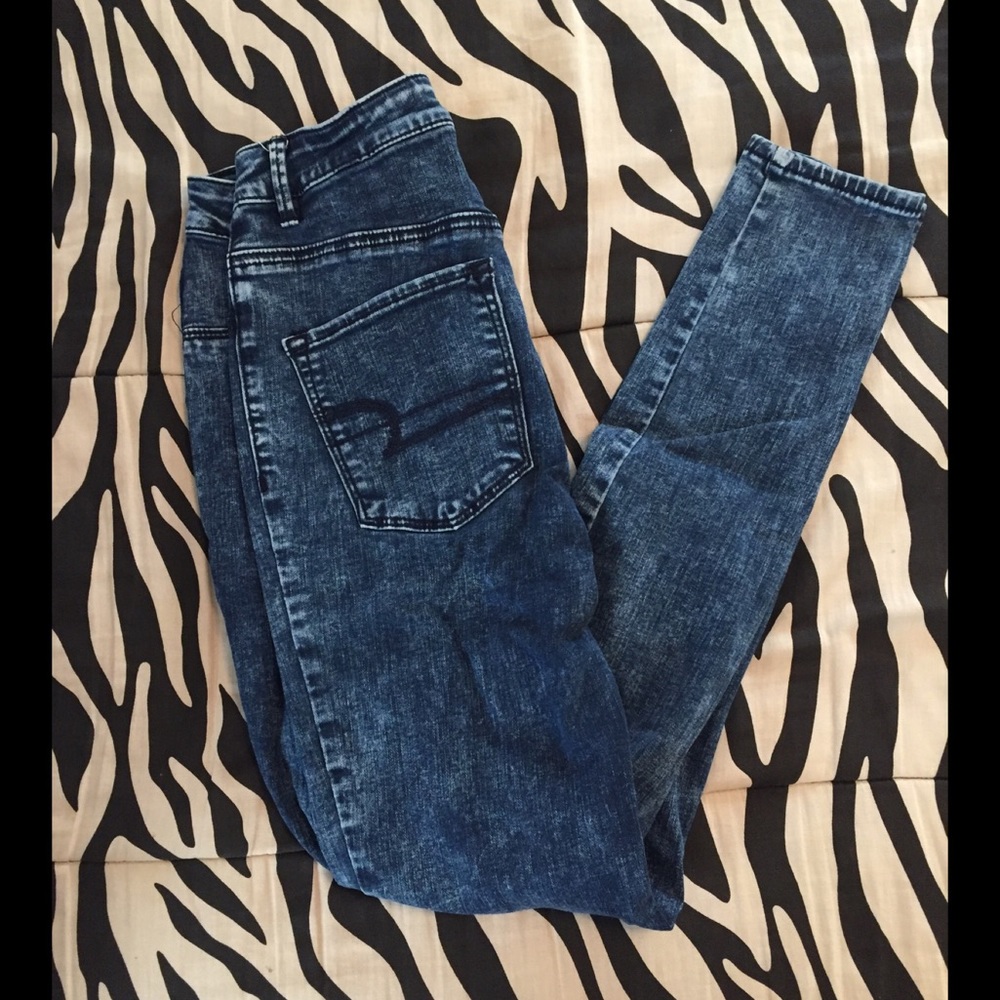 America Eagle Acid Wash Jegging