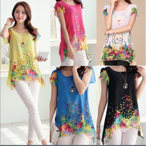 Beautiful chiffon tunic - Picture 4 of 4