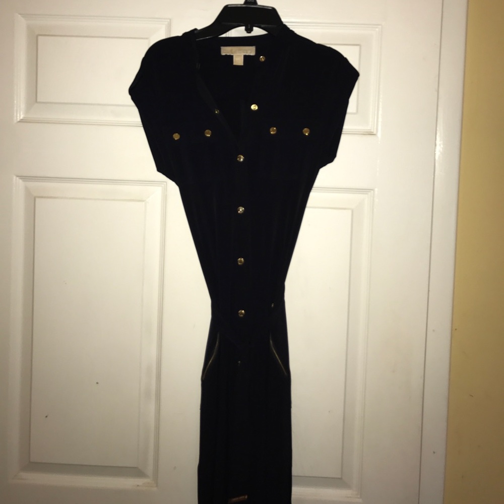 Michael Kors navy maxi dress