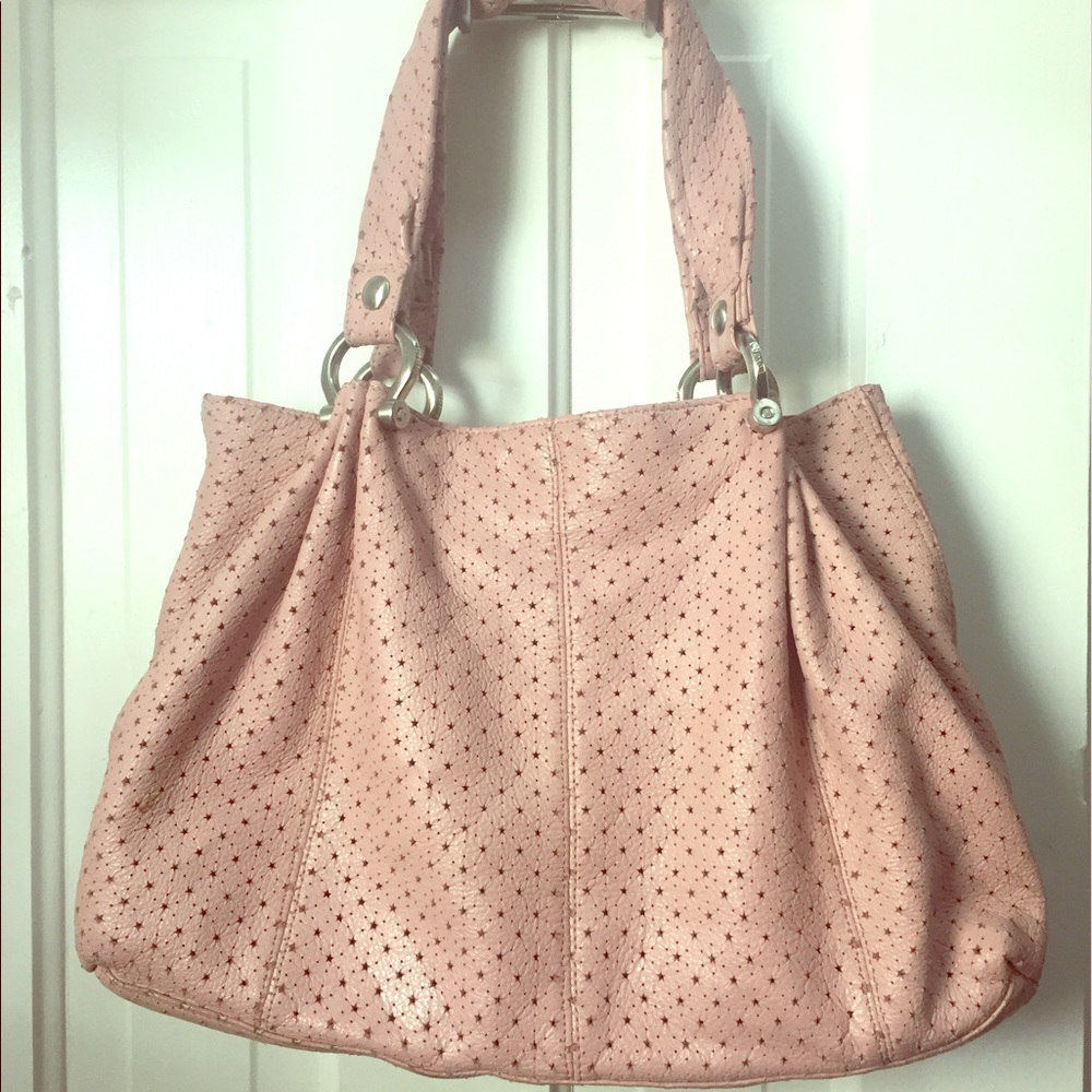 Perforated leather slouchy bag :: GAP