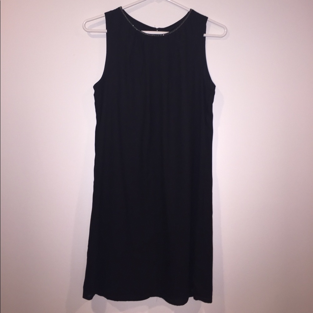 HM Black High Neck Dress w/ Beaded Neck