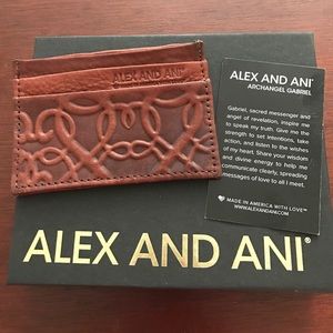 NWT Alex and Ani Leather Card Holder