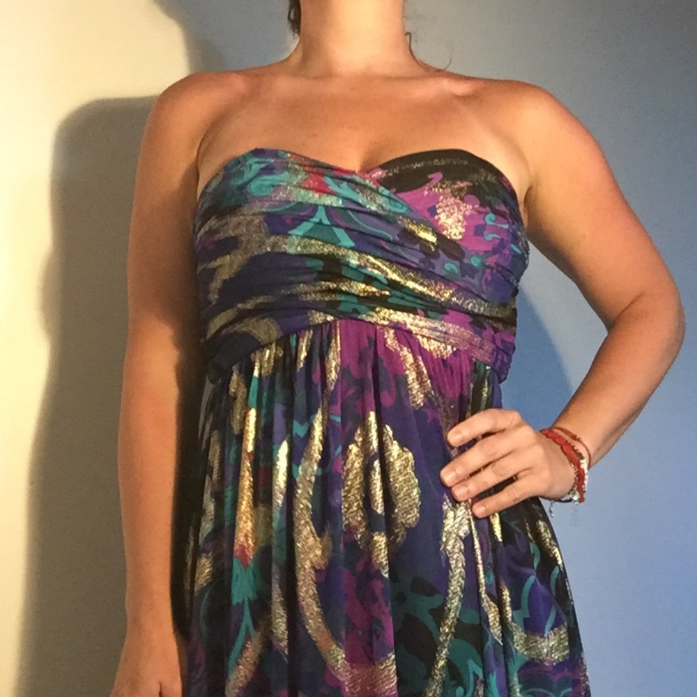 NW Nightway strapless long dress