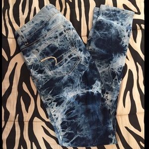 American Eagle Tie Dye Acid Wash Jegging