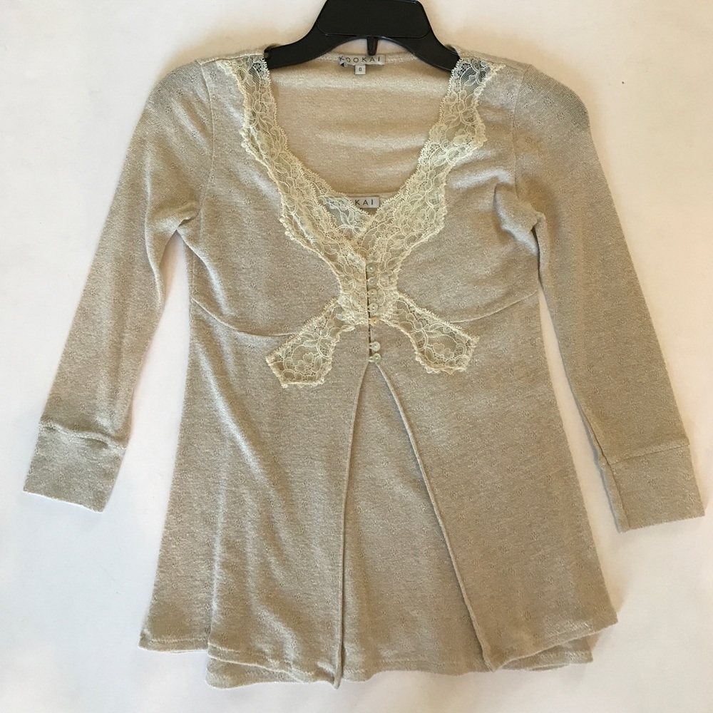 Kookai two-piece camisole+ cardigan
