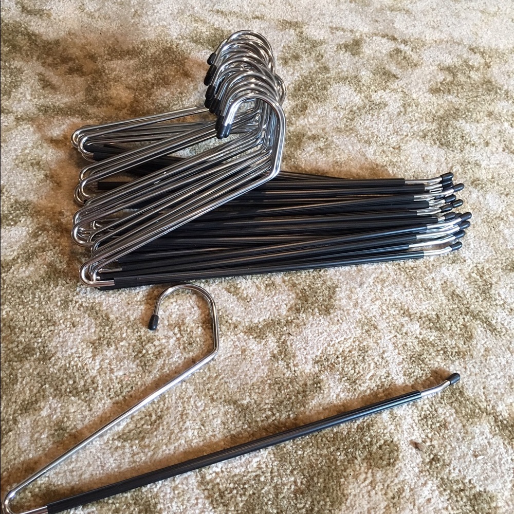 Heavy Duty Chrome and Rubber Pant Hangers