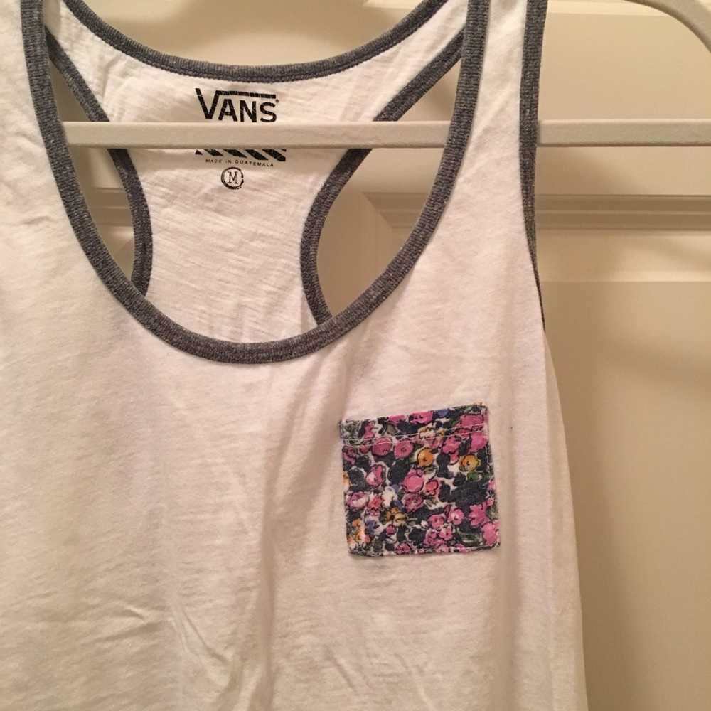 Racer back white Vans Tank Top