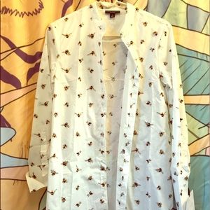 Victoria Beckham button down with bees