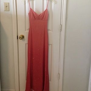Pink glittery formal gown