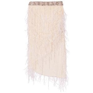New with tag Haute hippie feather skirt