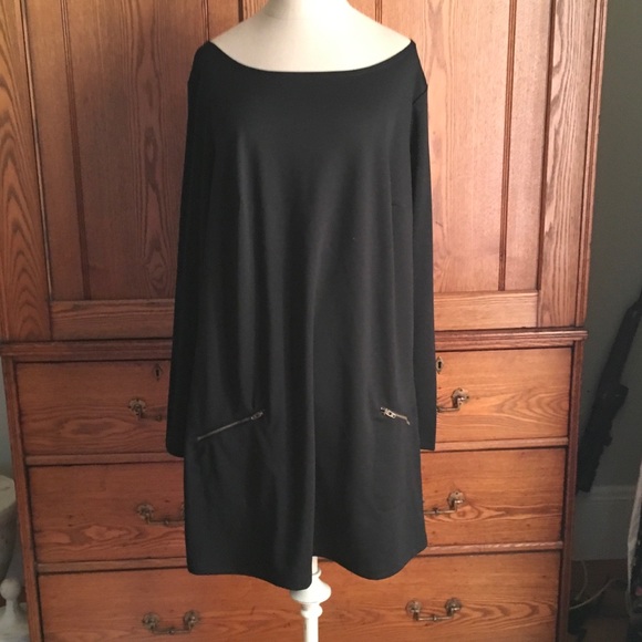 Attitudes By Renee Tops - Black Tunic by Attitudes By Renee