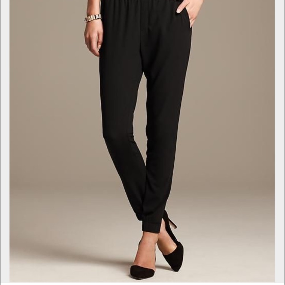Banana Republic Black Drapey Pants