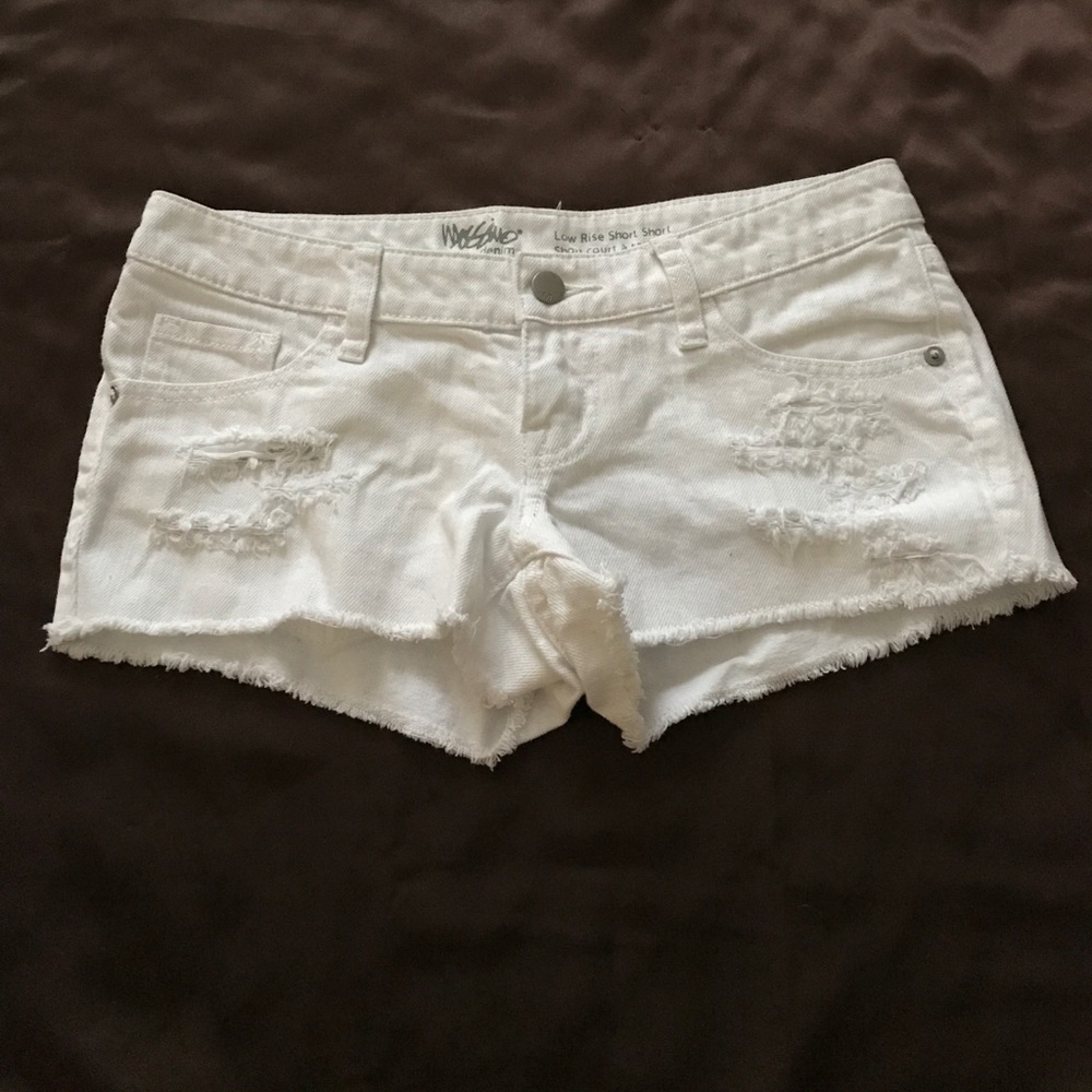 White shorts mossimo denim size 0/25