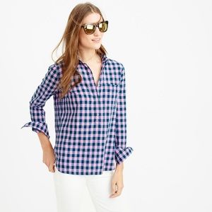 J.Crew Plaid Popover