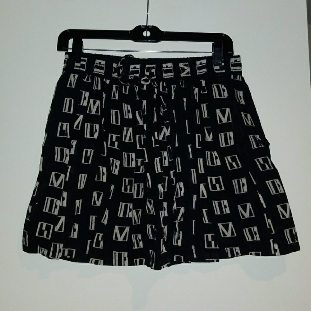 A Line Drawstring Mini Skirt
