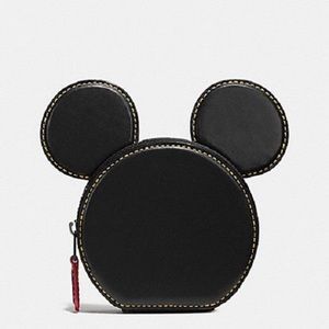 Coach Disney Zip Coin CaseGlove Calf w/Mickey Ears