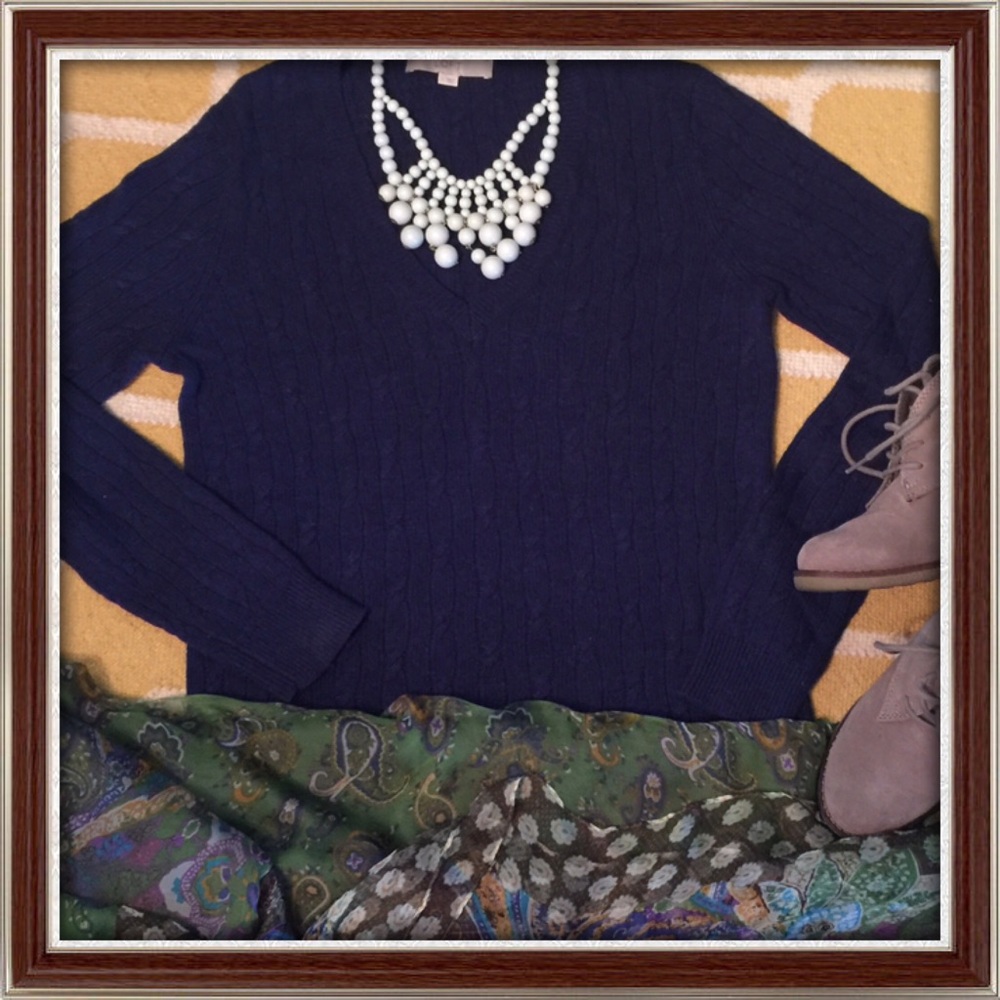 Ann Taylor LOFT Cable-knit sweater