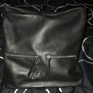 Neiman Marcus Black Leather Backpack