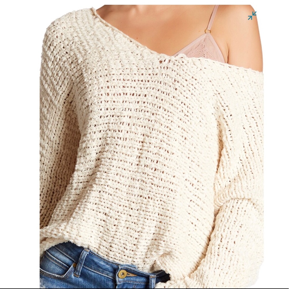 Free People oversized chunky knit sweater