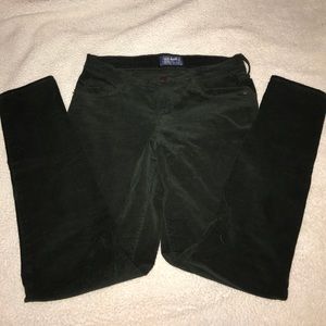 Dark Green Skinny Corduroy pants!