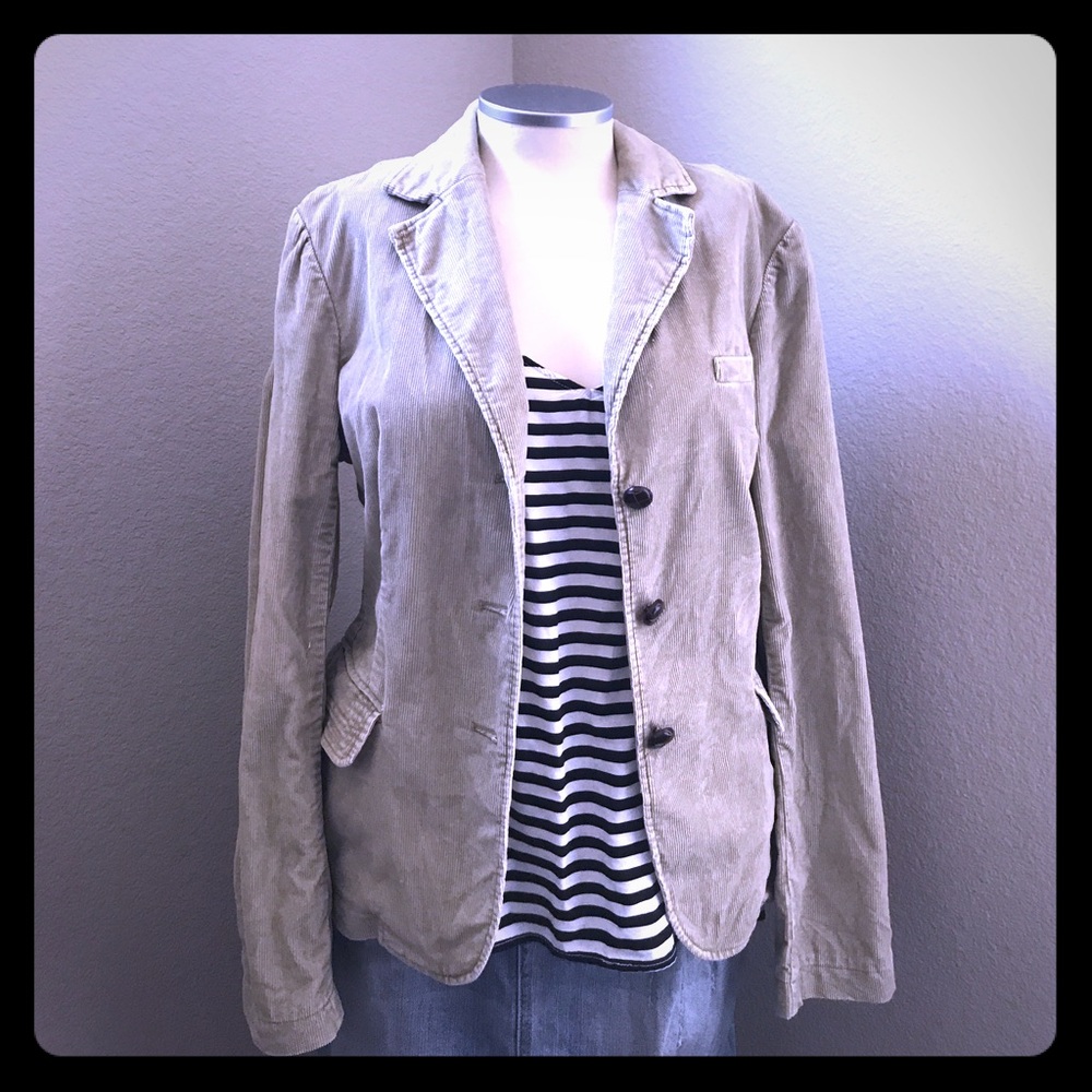 Khaki corduroy blazer