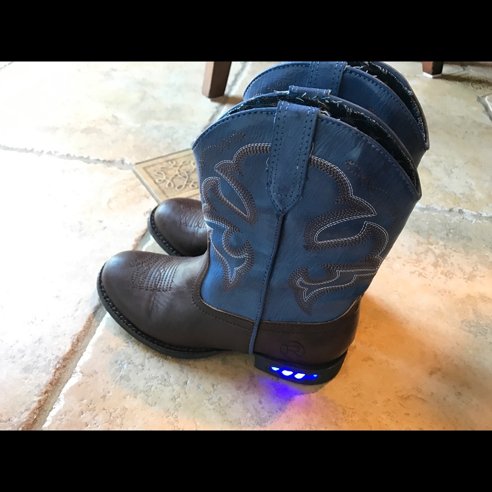 Roper Boy's Lightning Light-up Western boots