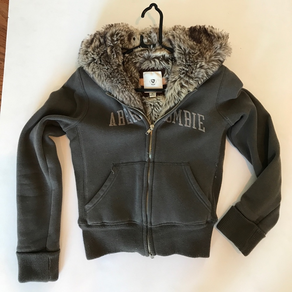 Abercrombie furry jacket