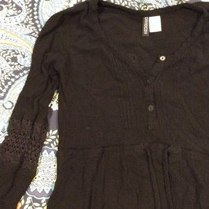 H&M divided tunic lace detail