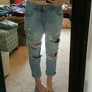 **TRADED** AE Tom Girl Distress Jean