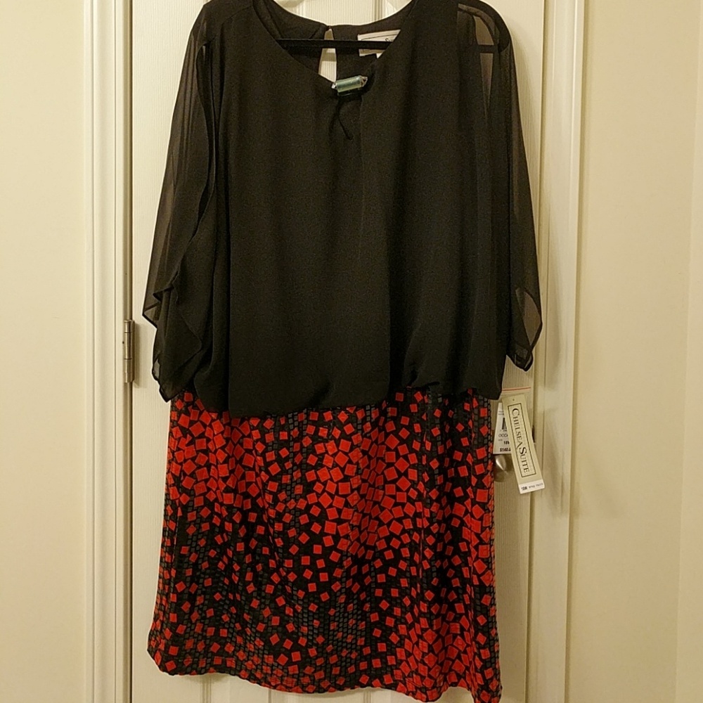 Brand New Red &Black Dress