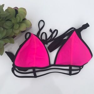 Victoria's Secret Strappy Cage Triangle Bikini Top