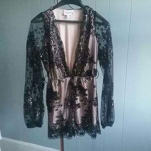 L'Atiste by Amy sequin romper