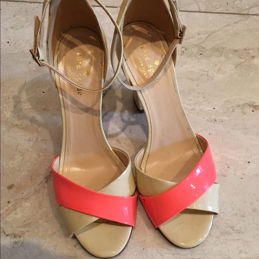 Kate Spade chunky heels with ankle strap