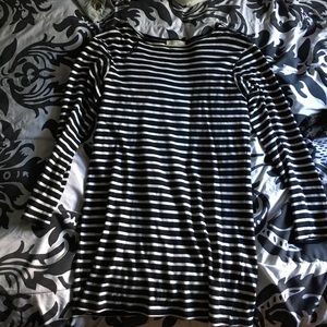 B&W stripes dress